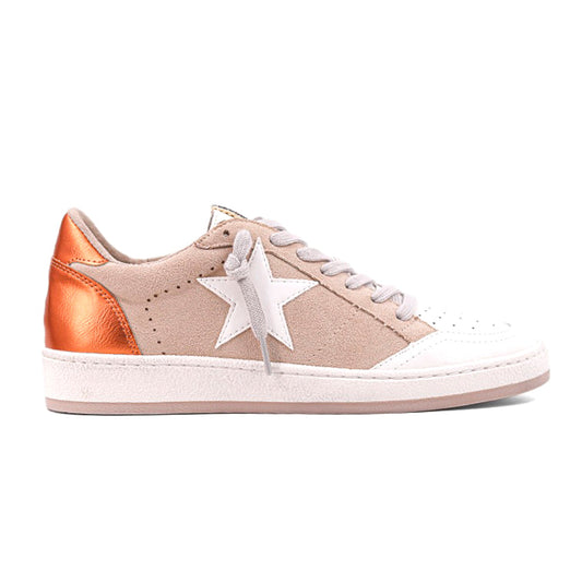 Paz Metallic Lace Up Sneakers