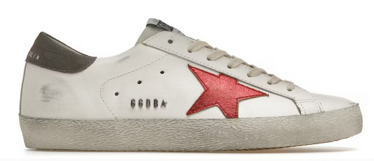 Golden Goose Super Star White Red Grey