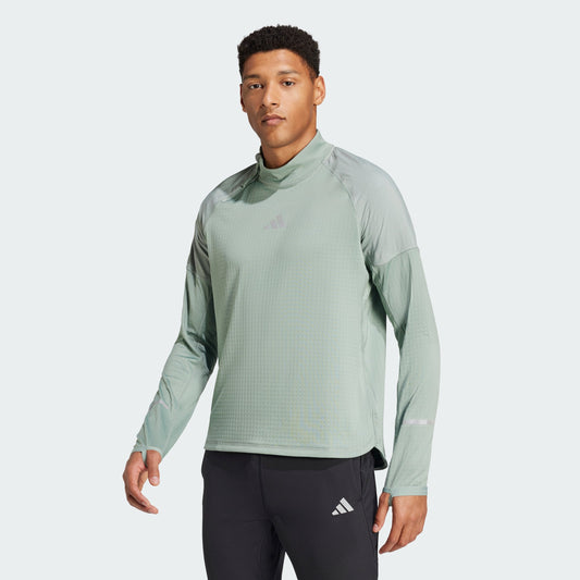 Men's adidas Ultimate Hi Vis Reflective 1/2-Zip Top