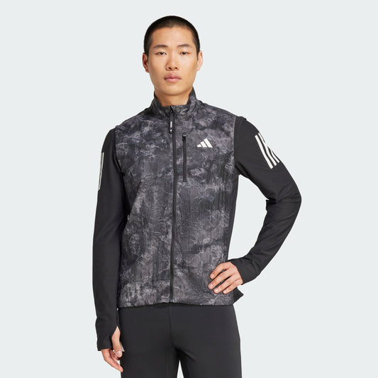 Men's adidas Own The Run Spray Dye Vest