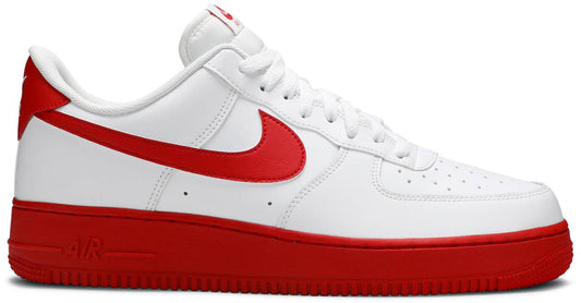 Force 1 Low White Red Midsole