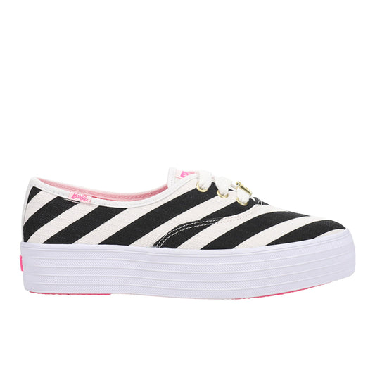 Keds x Barbie Point Striped Canvas Lace Up Sneakers