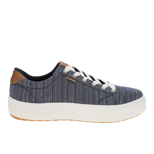 Park Stripe Chambray Lace Up Sneakers