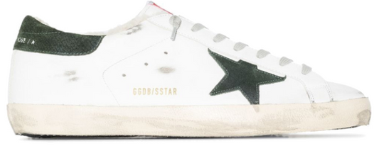 Golden Goose Super Star Sherpa White Green