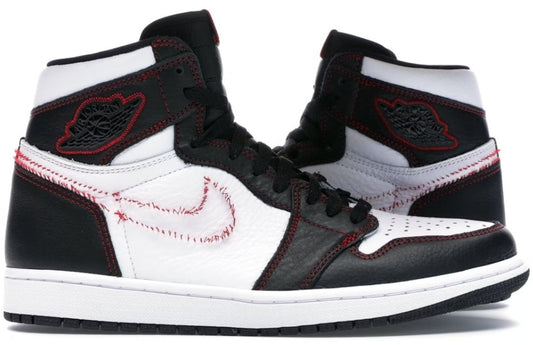1 Retro High Defiant White Black Gym Red