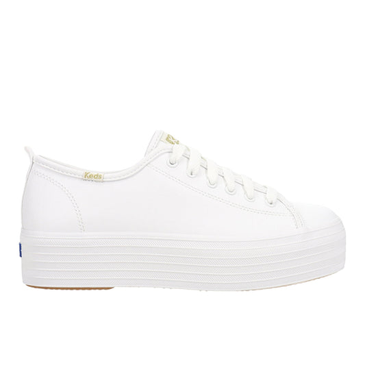 Triple Up Leather Lace Up Sneakers