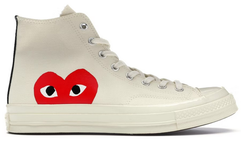 Chuck Taylor All Star 70 High Comme des Garcons PLAY White